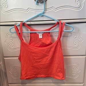 Athleta Women's Vibrant Orangey/coral Crop Top